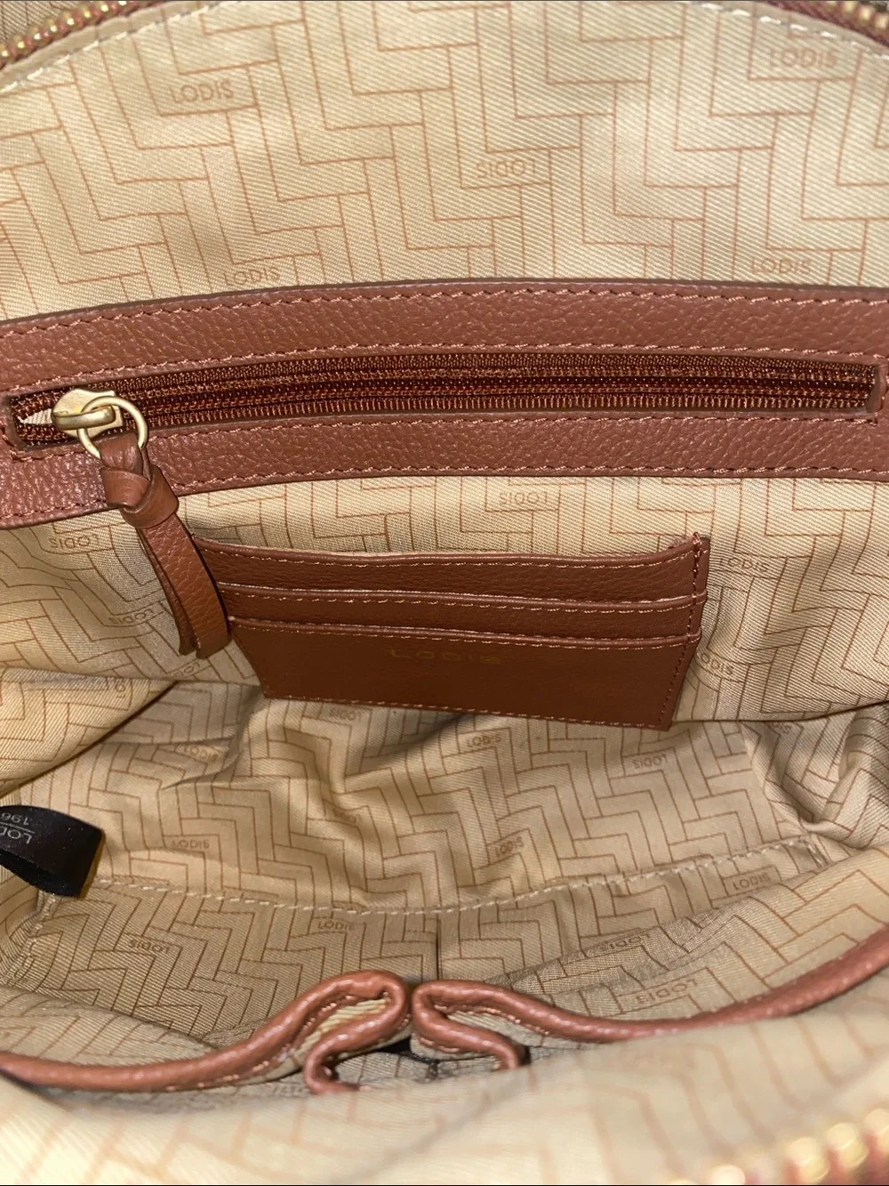 LODIS Texas Leather Madison Tote with dust bag